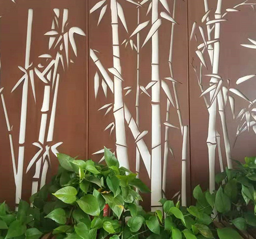 嘉定锈钢板屏风